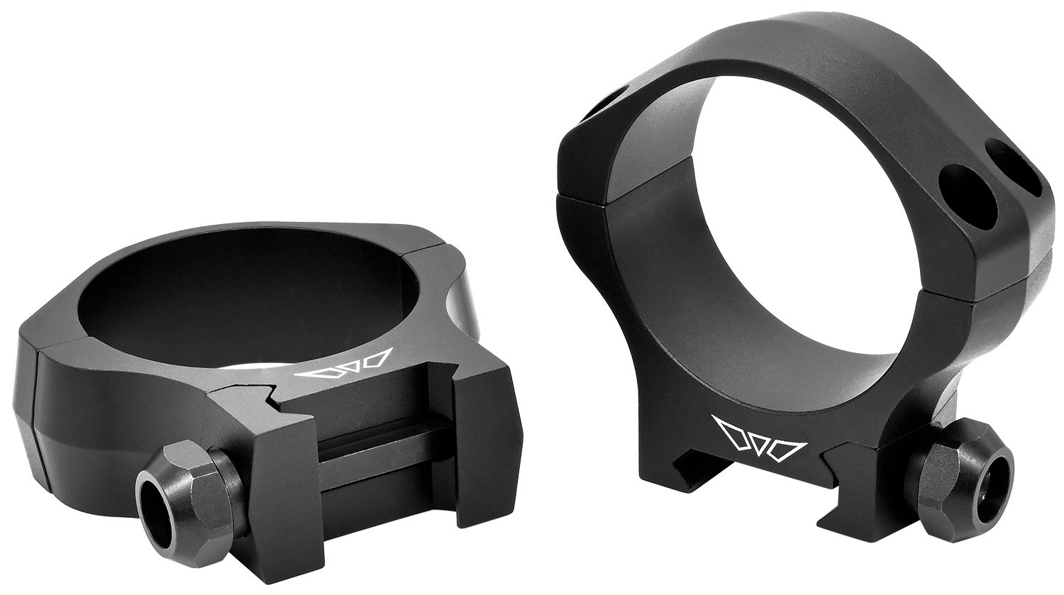 Warne 7250M Mountain Tech Scope Rings 40mm Low Matte Black 7075 Aluminum - Warne - 40MM