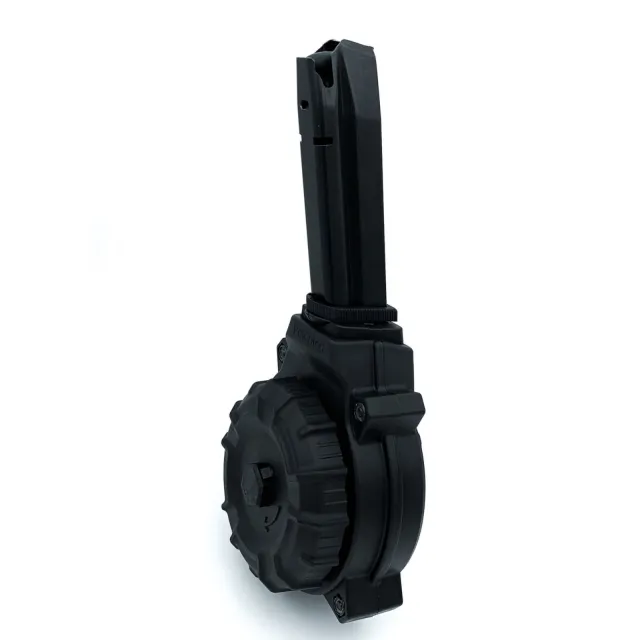 ProMag 50rd Black Polymer Drum Magazine f/Springfield XDM .40 S&W (DRM-A68) - ProMag Industries - .40 S&W