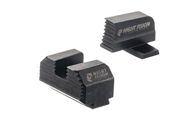 Night Fision Optics Ready Stealth Series Sights Black Front and Rear