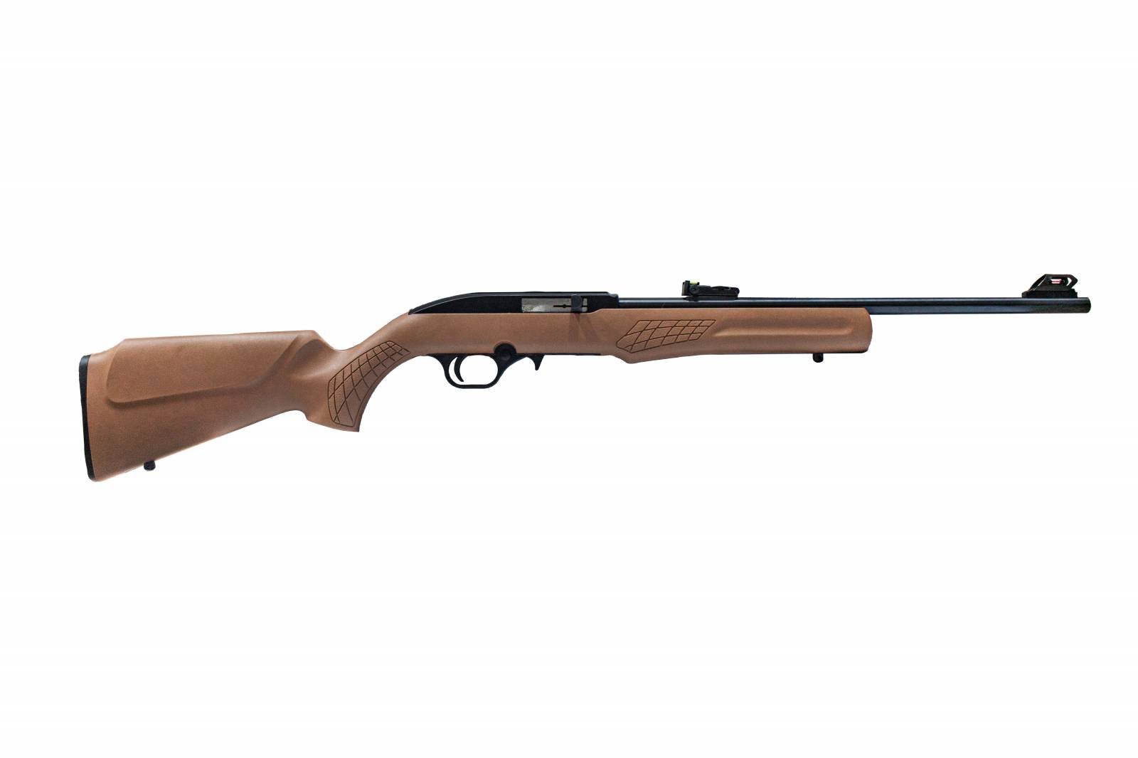 Rossi RS22L1811B Semi-Auto 22 LR Rifle, 18" Barrel, Brown Synthetic Stock - ROSSI - 22 LR