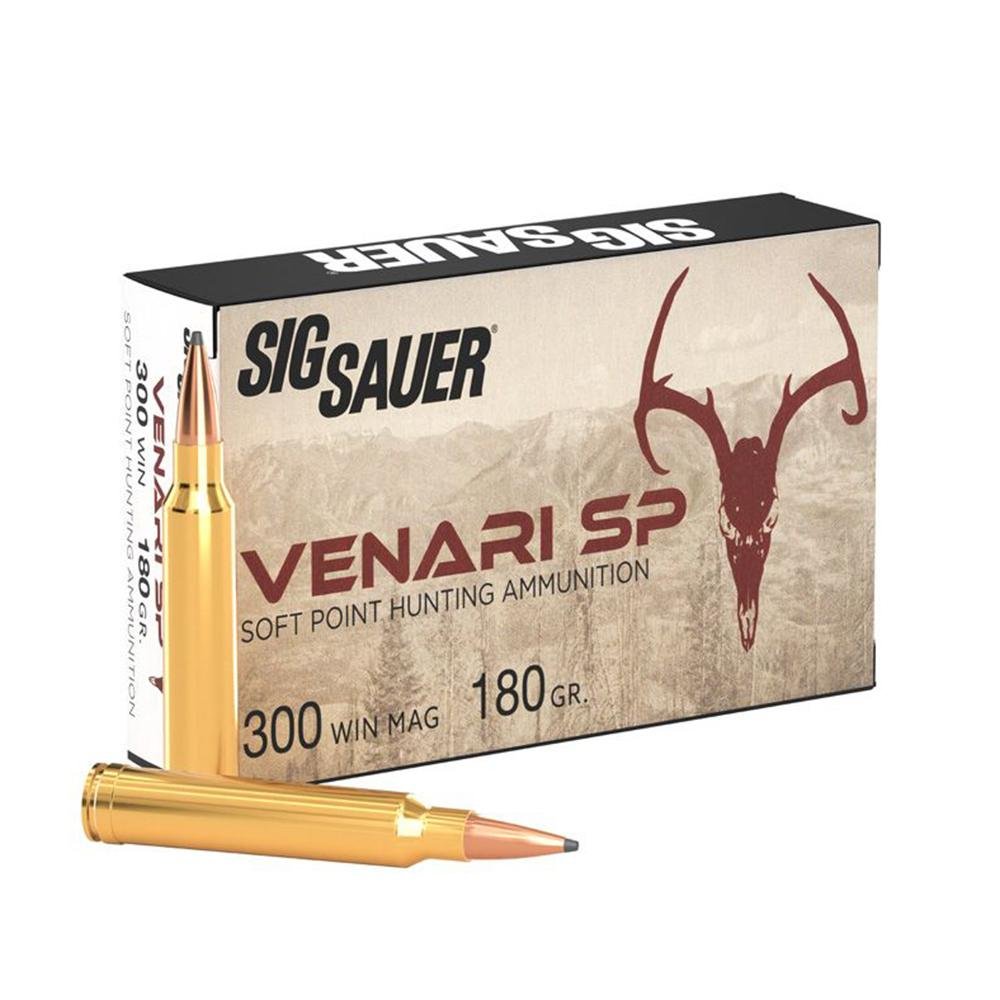 Sig Sauer Venari 300 Win Mag 180 gr Soft Point Rifle Ammo