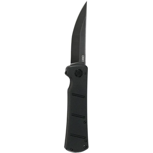 CRKT 2908 Inazuma No Ken 3.68 In D2 Plain Edge Black G10 Knife - CRKT