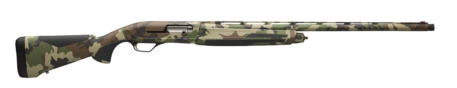 Browning Maxus II 12 Gauge 3.5" Autoloading Shotgun, Woodland Camo, Synthetic Furniture, Fiber Optic Sight - Browning - 12 Gauge