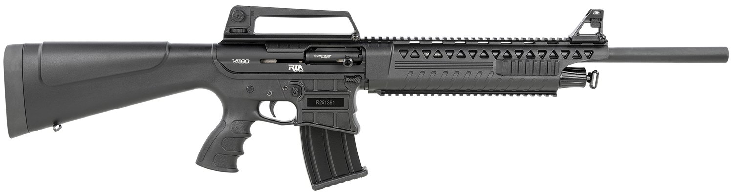 Rock Island VR60 AR Shotgun 12 Gauge Gas Operated 20" Barrel 5 Rounds Black