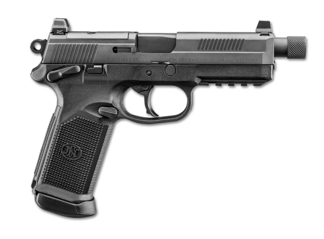 FN FNX-45 Tactical Semi-Auto Pistol, .45 ACP, 5.3" Barrel, Night Sights - FN America - 45 ACP