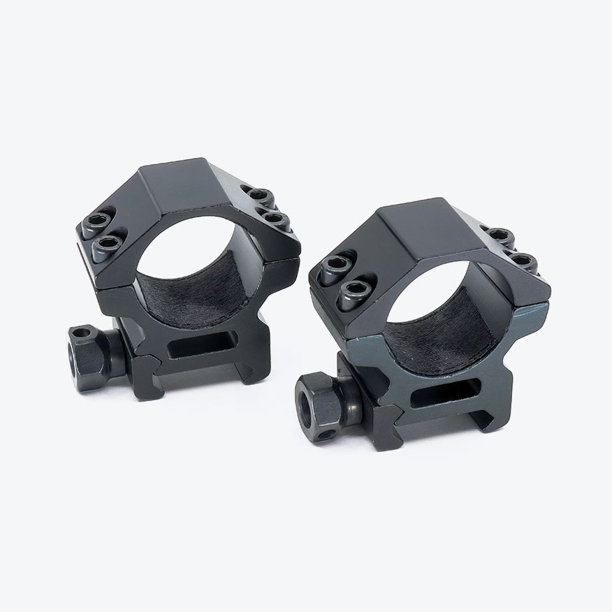 Riton 6061-T6 Aircraft Aluminum Scope Rings - 18mm High Strength and Lightweight