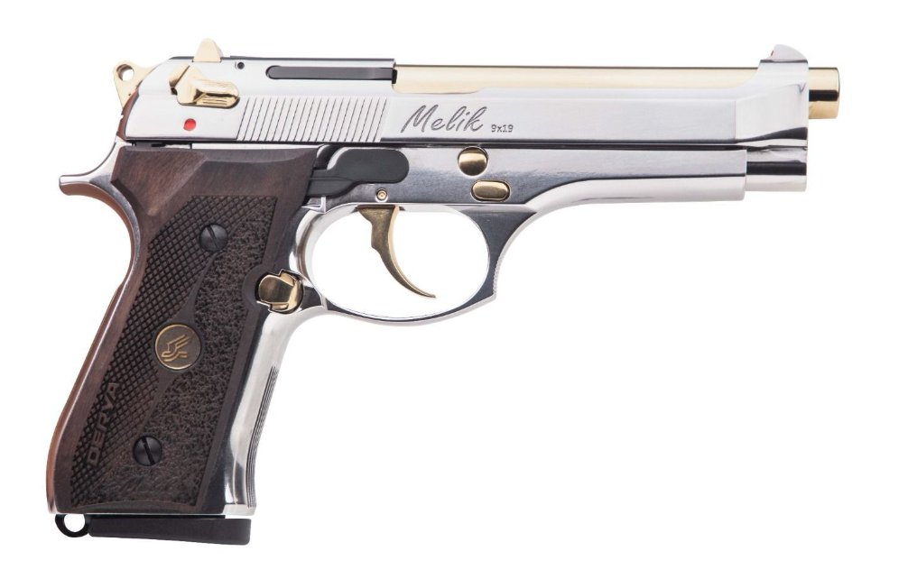 Derya Firearms 10L.MELIK9.NG.TR Melik 9mm Luger 10+1 4.90" Gold TiN... - Derya Arms - DA/SA