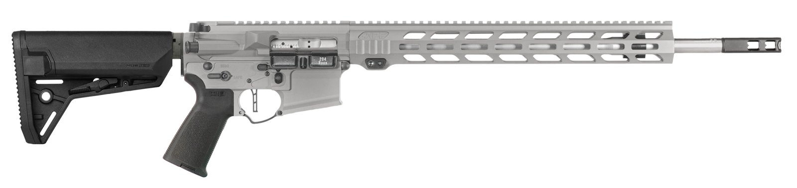 "Alex Pro Firearms DMR 2.0 Semi-Auto Rifle 22 Nosler 18" Barrel 15" MLOK Cerakote Nickel Boron BCG Ergo Grip Magpul ACS Stock C