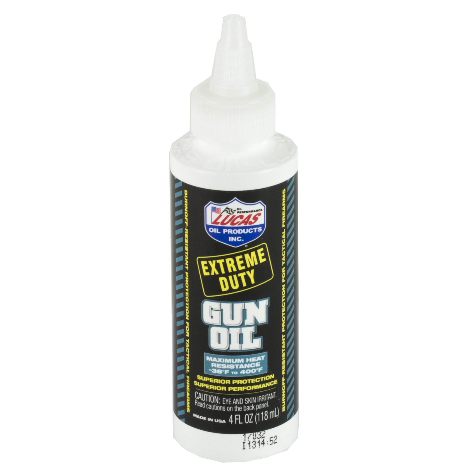 Lucas Oil 10877 Extreme-Duty Gun Oil, High Heat Resistance, 4 oz Bottle
