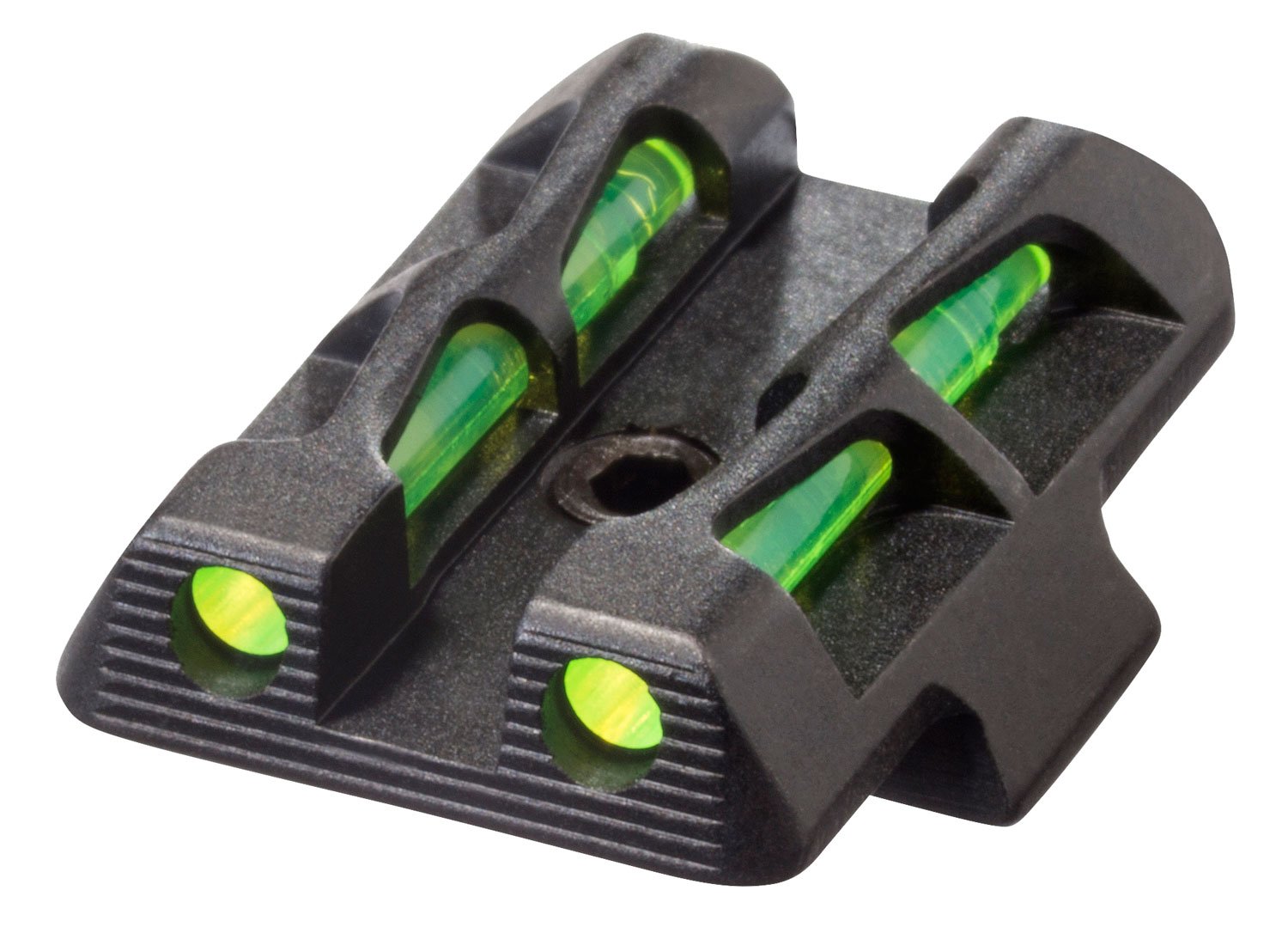 HiViz GLLW11 LiteWave Rear Sight Green Fiber Optic for Glock 42/43/43X/48 - Hi-Viz - STEEL