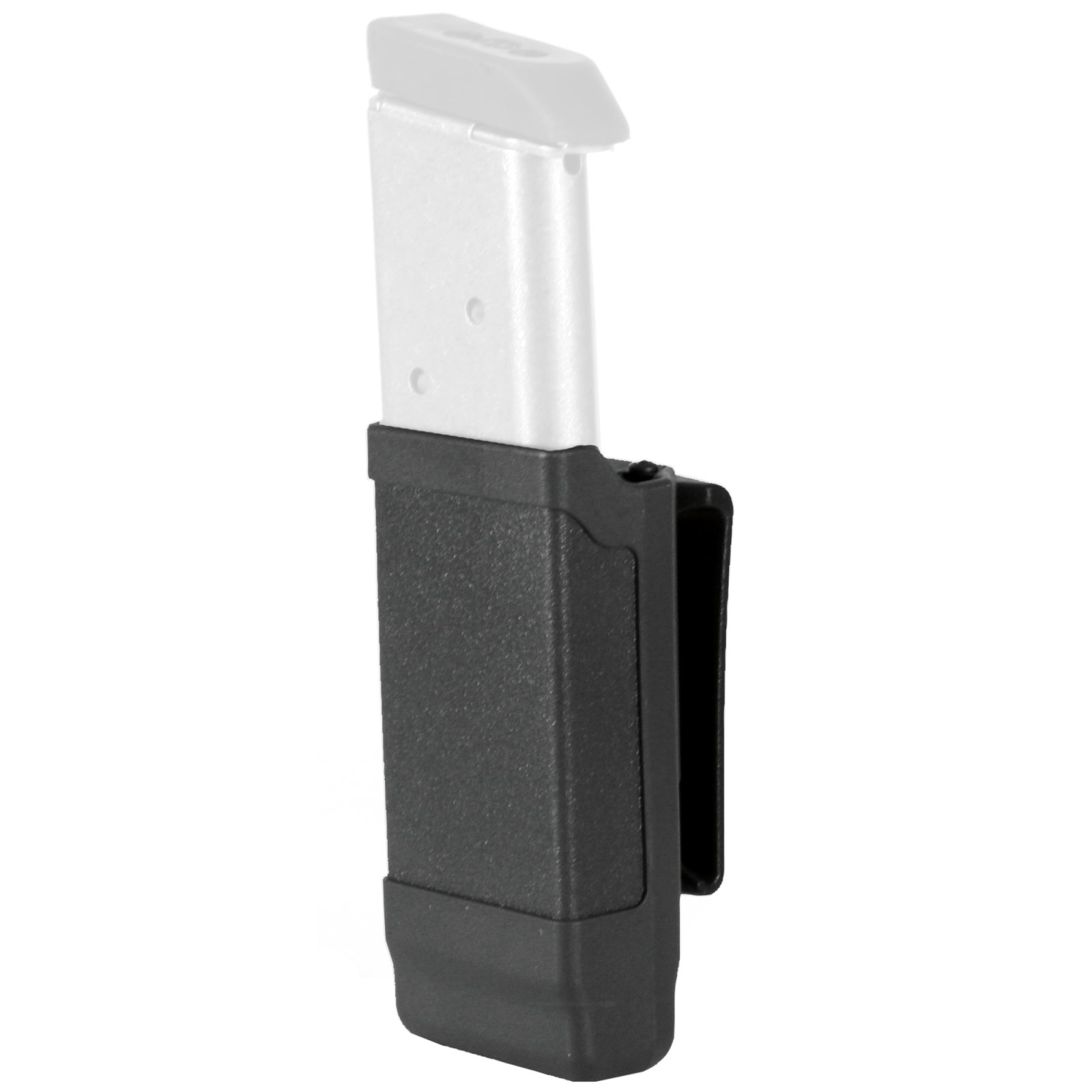 Blackhawk 410500PBK Single Stack Magazine Case, Matte Black Polymer, Versatile 9mm to .45 Caliber Capacity - Blackhawk