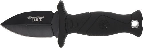 SW HRT 2 Boot Knife: 8CR13MOV Steel, Rubberized Grip, Injected Nylon Sheath, 2in Blade - Smith & Wesson