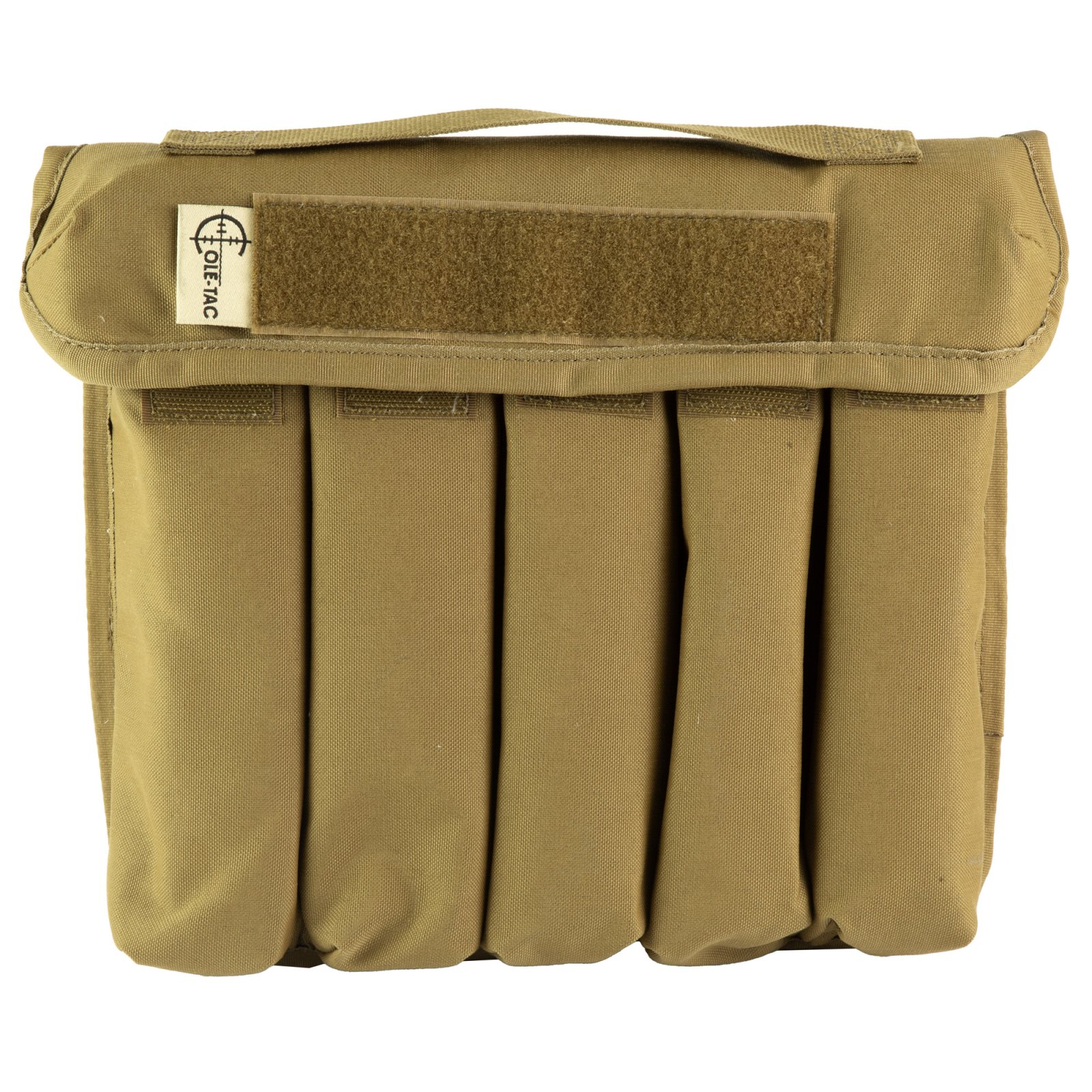 Cole-TAC CD102 Can Caddy, 500D Nylon, Coyote Brown, 5 Slots, 9.25"x10.5"x2.5"