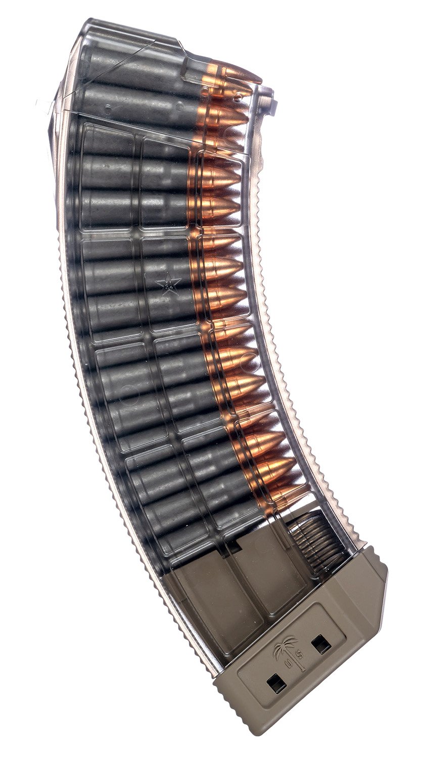 Century Arms US Palm AK30R Magazine 7.62x39mm 30 Rounds Clear/FDE