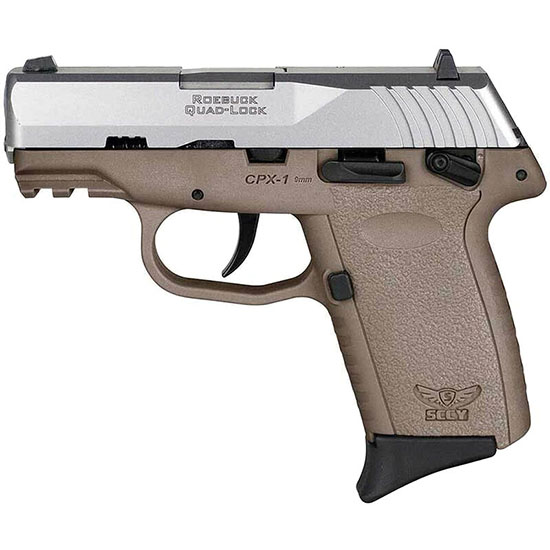 SCCY CPX-1 Gen 3 9mm Pistol Silver/FDE