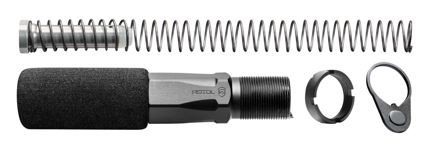 Phase 5 HEX2C Buffer Tube Assembly Black Aluminum AR-Pistol Platform