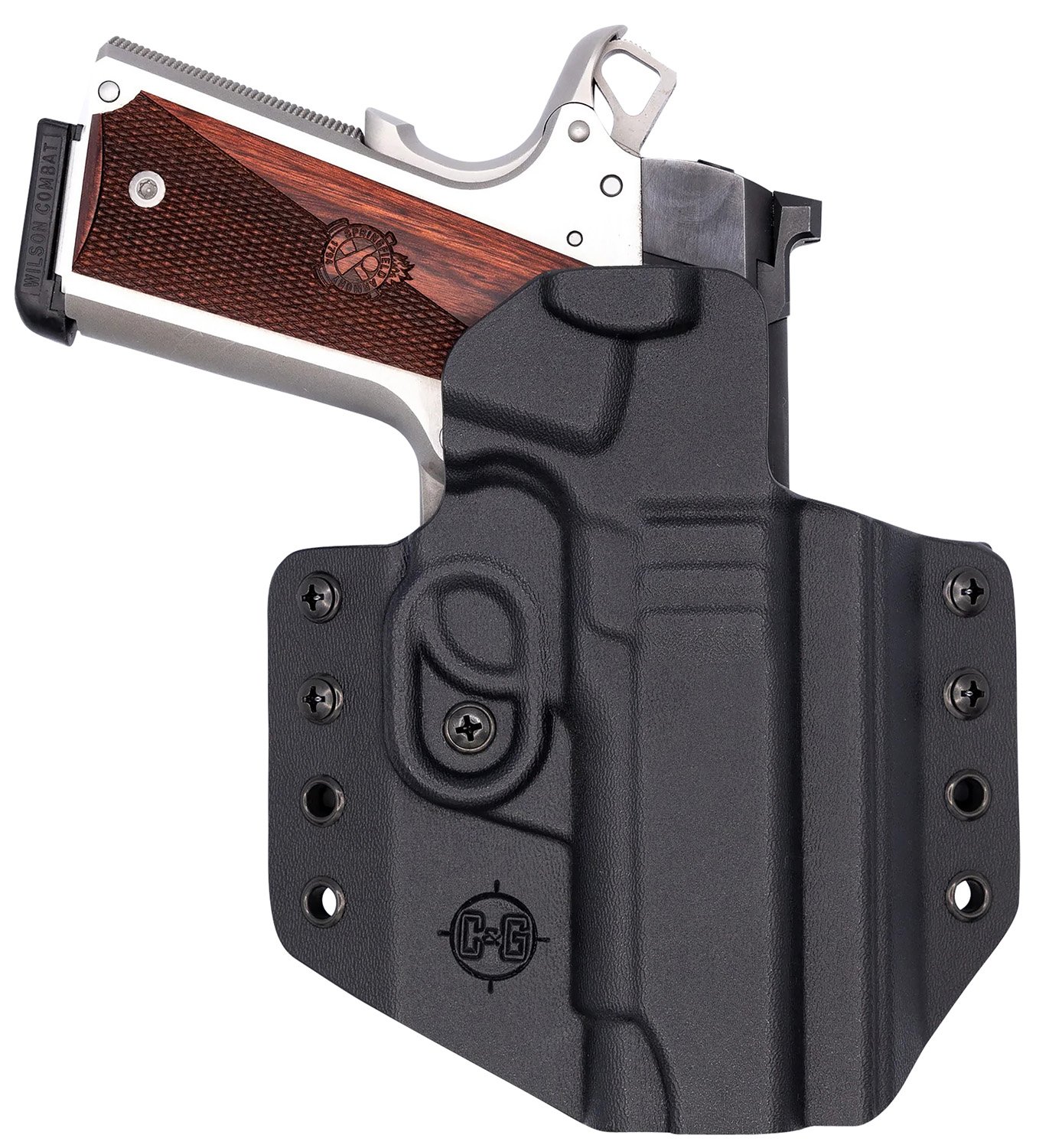C&G 1856100 Covert OWB Black Kydex Holster for 1911 4.25" Right Hand - C&G Holsters - BLACK