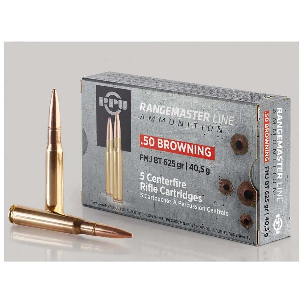 Prvi Partizan PPRM50M Rangemaster .50 BMG 625gr FMJ 120rds with Metal Can