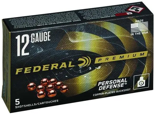 Federal PD132 00 12 Gauge 2.75 in 9 Pellets 00 Buck 5 Rounds per Box - Federal Premium Ammunition - 12 Gauge