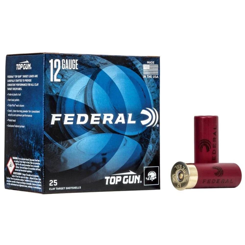 Federal TG12 7.5 Top Gun 12ga 2.75" 3dr 1-1/8oz #7.5 - Federal Premium Ammunition - 12