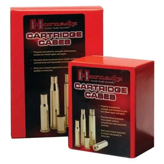 Hornady 8742 .40 S&W Unprimed Brass Cases 200 Count Box - Horn Hunter - BRASS