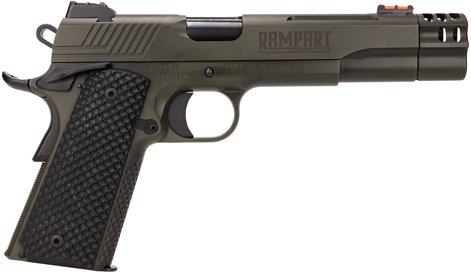 Kimber 3000467 Rampart 9mm 5" OD Green Cerakote, G10 Grips, 9rd Capacity - Kimber Manufacturing, Inc. - 9MM LUGER