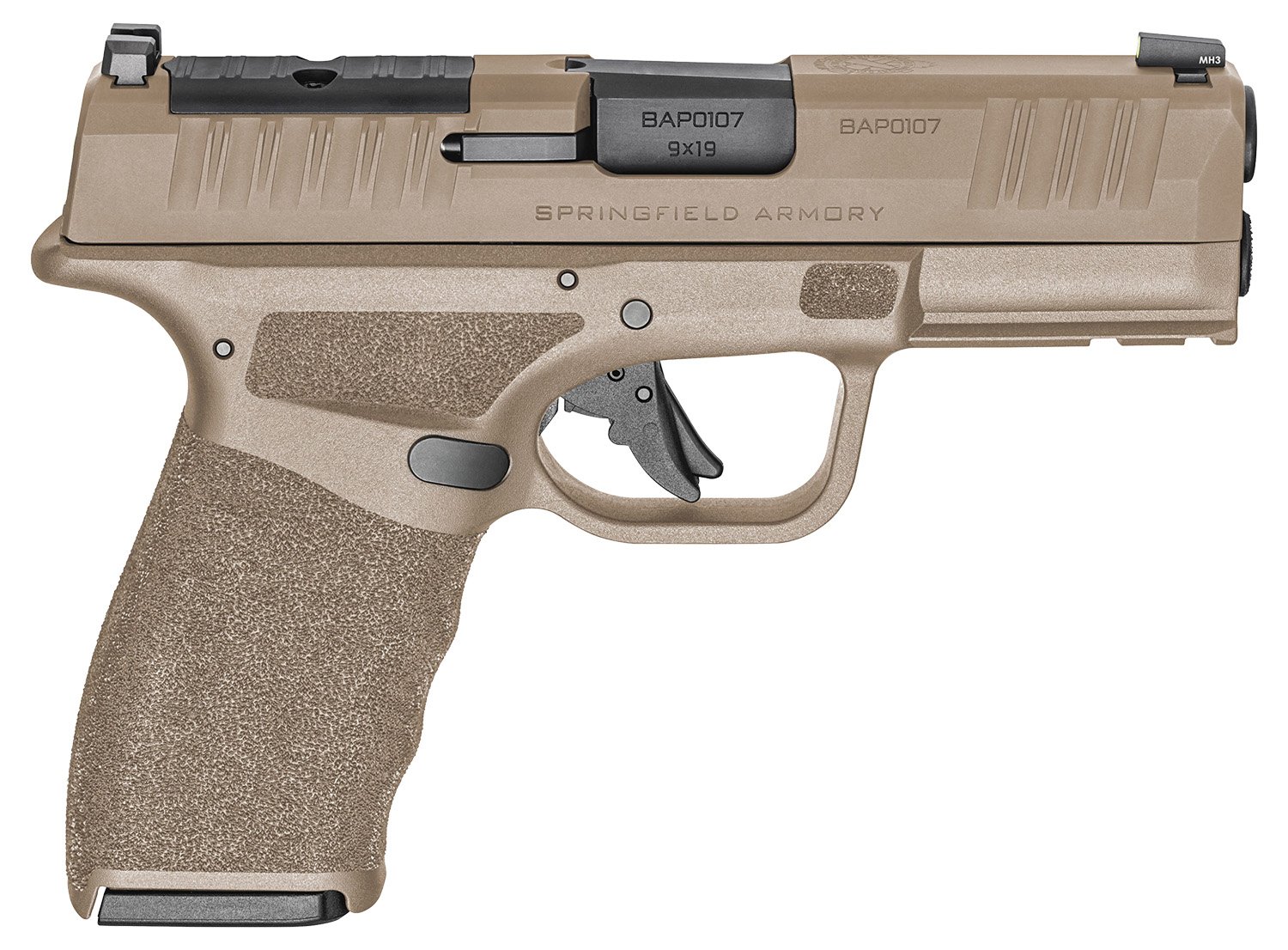 Springfield Hellcat Pro 9mm 3.7 in Desert FDE 15 Round Optics Ready - Springfield Armory - 9mm