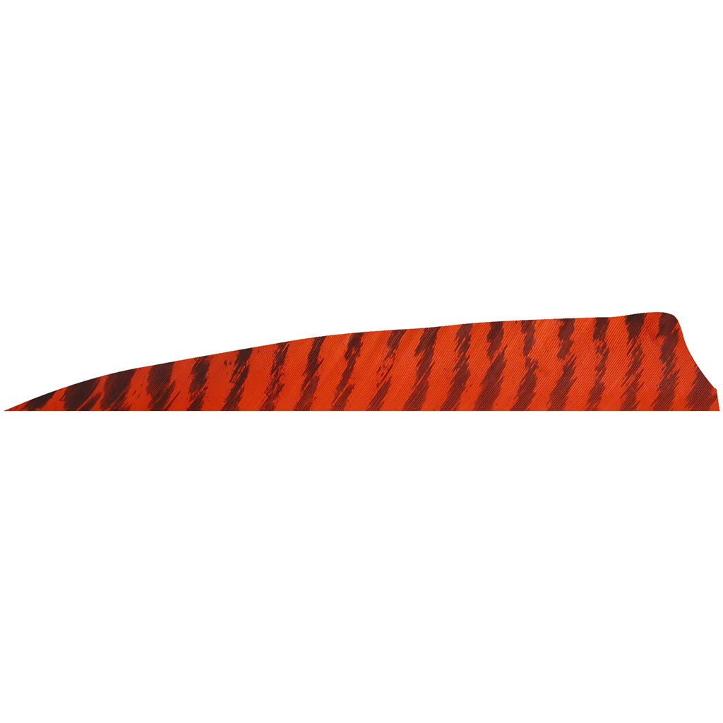 Gateway 400RSBRD-100 Shield Cut Feathers Barred Red 4" RW 100 Pack