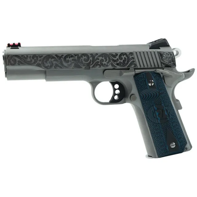 Colt Engraved Competition Handgun .45 ACP 8rd Magazine 5 Barrel Stainless Steel - Colt - .45 ACP