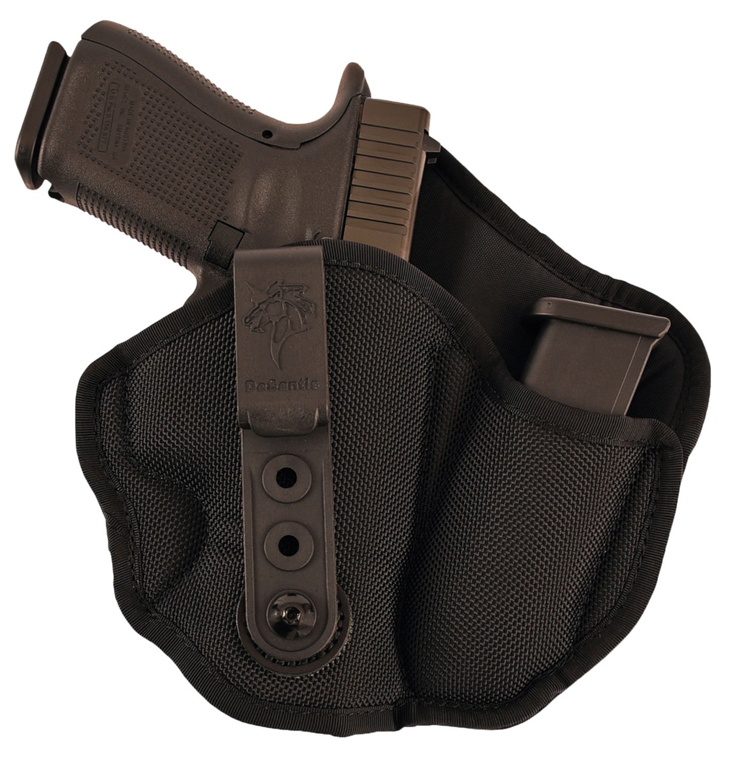DeSantis M89BAE1Z0 Inner Piece 2.0 IWB Holster Black Nylon Right Hand