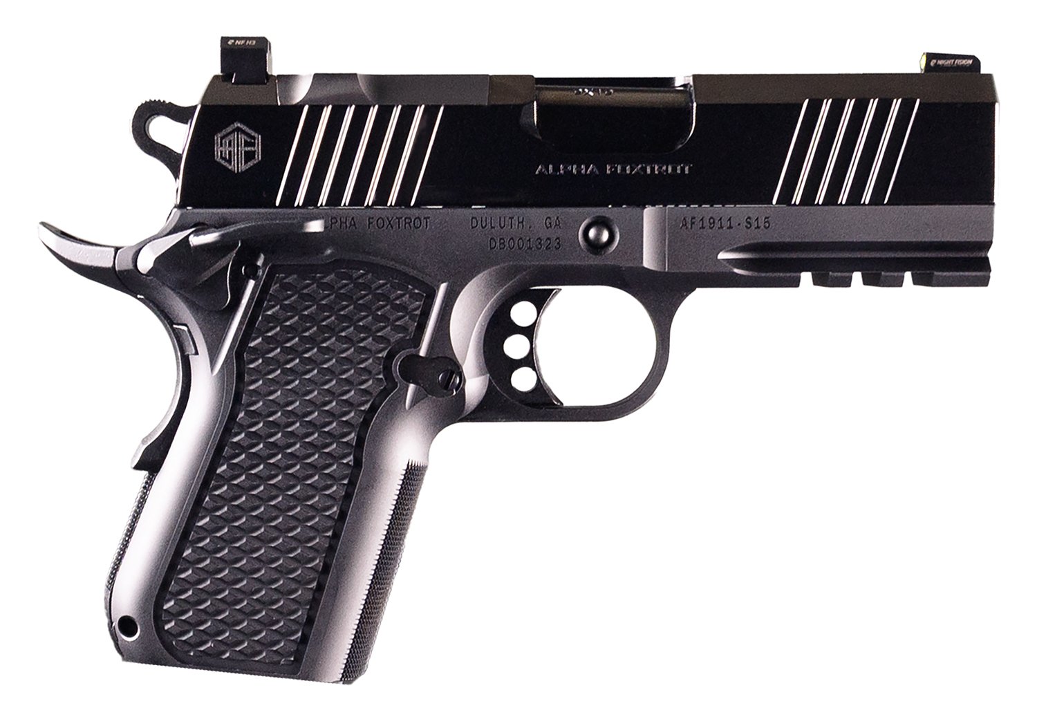Alpha Foxtrot AF1911-S15 9mm Handgun 3.5" Threaded Barrel Optic Ready - Alpha Foxtrot - 9MM