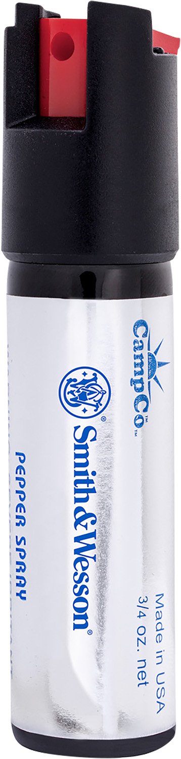 S&W Keychain Pepper Spray .75oz 15% OC Leather Holster 1253 - Camp Chef - 0.75 OZ