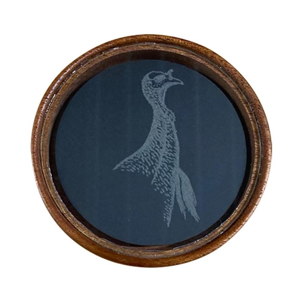 Rock Ridge TG2070 Grind Glass Ghost Turkey Pot Call Mahogany Hardwood