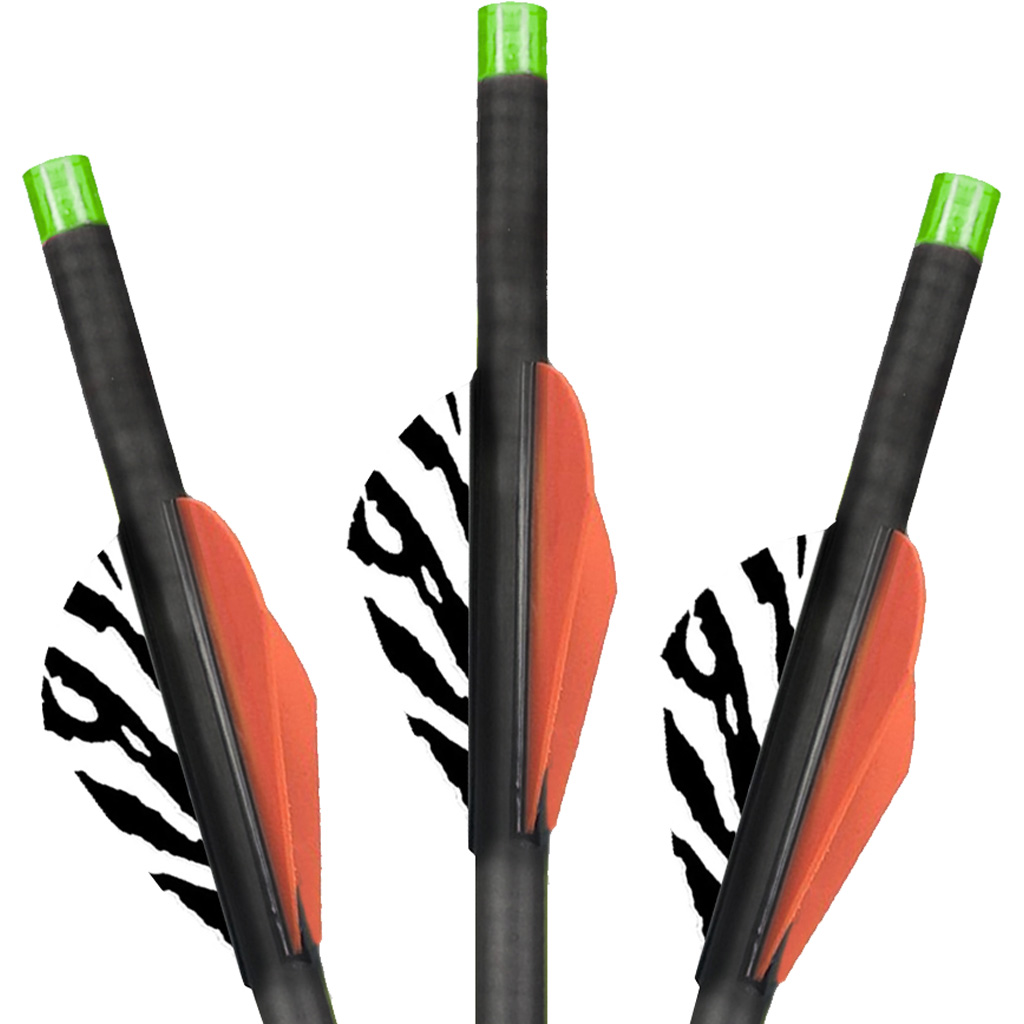 Lumenok BECC223G 22" Carbon Crossbow Bolts Green Moon Nocks 3 Pack