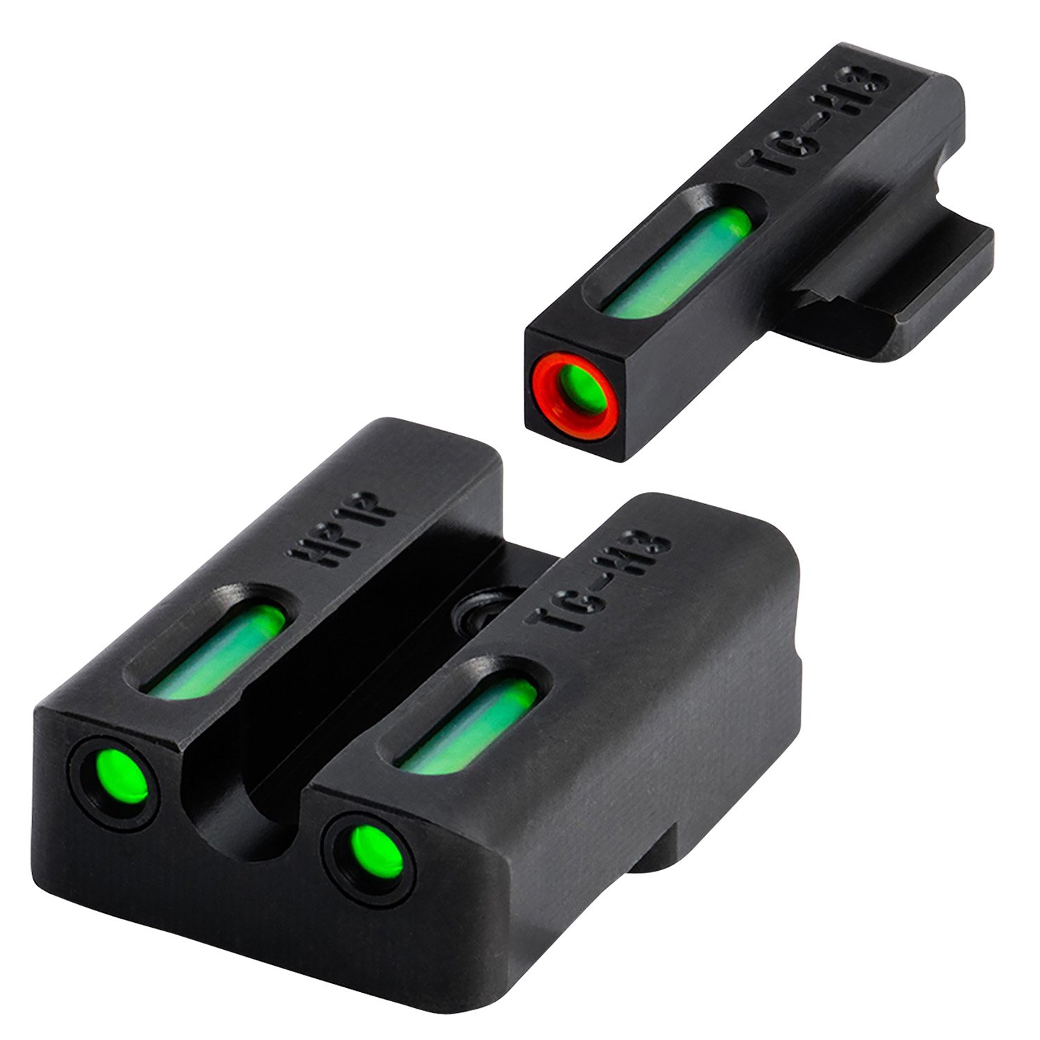 TruGlo TG13XD2PC TFX Pro Sights Black Green Tritium Fiber Optic