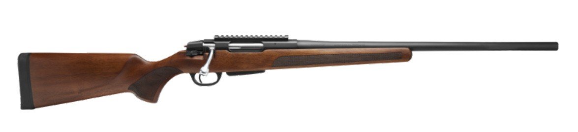 Stevens 18839 334 243 Win 3+1 20" Matte Black Barrel/Rec 3 Lug Bolt Walnut Stock Scope Mount