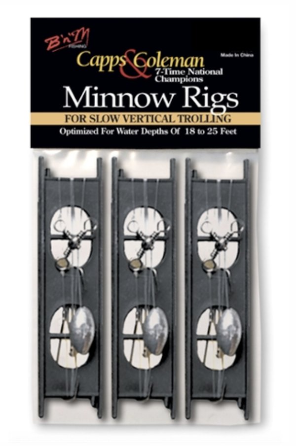 B&M Caps & Coleman Minnow Rig 6pk 1/2oz w/E214 Hoo - B'n'M