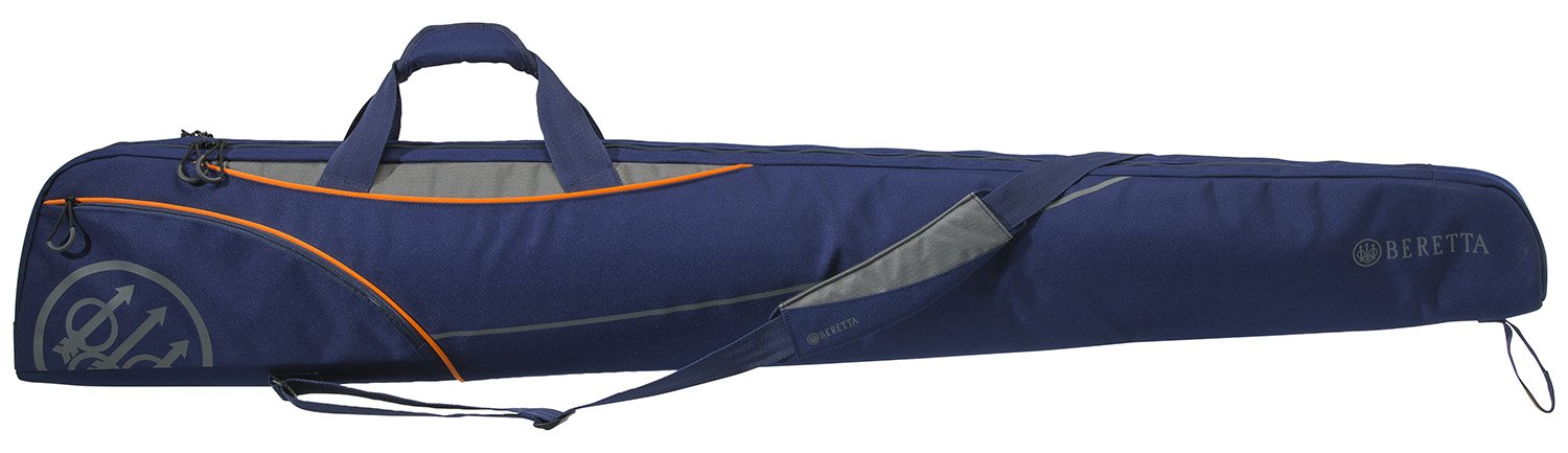 Beretta FO481T1932054VUNI Uniform Pro EVO Double Soft Shotgun Case 32" Blue - Beretta - BLUE WITH ORANGE & GRAY ACCENTS