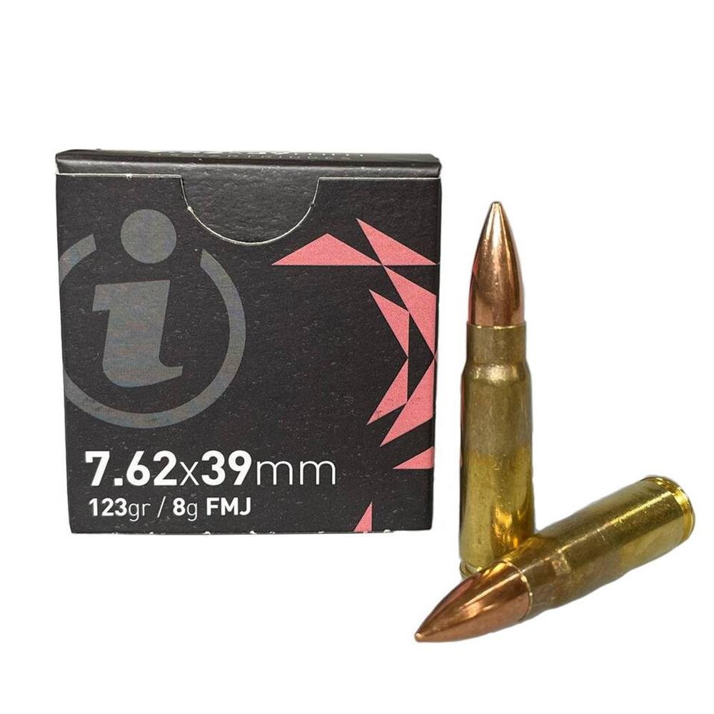 Ammo Inc Igman M67 7.62x39mm 123gr FMJ 2460fps 15 Rounds/Box - Ammo Inc. - 7.62X39