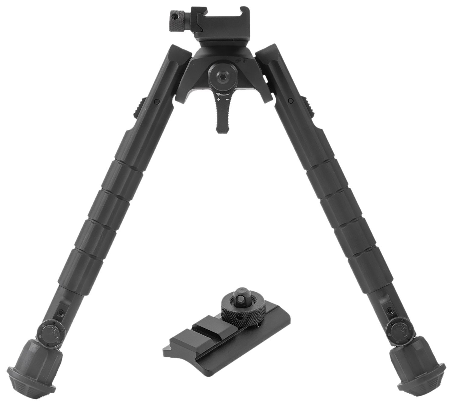 Leapers TLBP03B Bipod Black Anodized 8-12" Aluminum - UTG