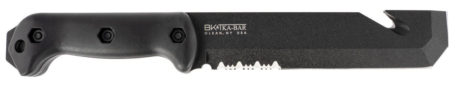 Ka-Bar BK3 Becker Tac Tool 7" Chisel Blade, Black Handle, Sheath Included