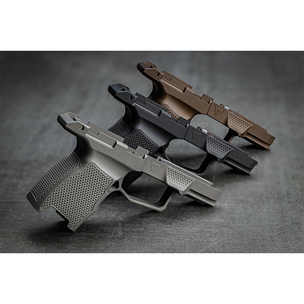 Juggernaut Tactical P365-XL10RD-TS-ADG-NS Grip Module Grey, 10rd Base Plates