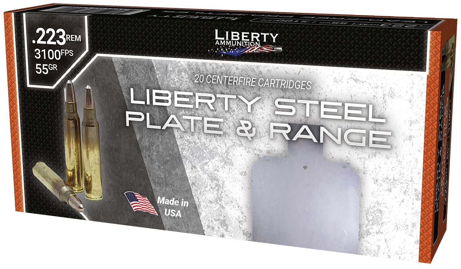 Liberty LAR223070 223 Rem 55gr 20 Rounds Lead-Free Frangible Ammo