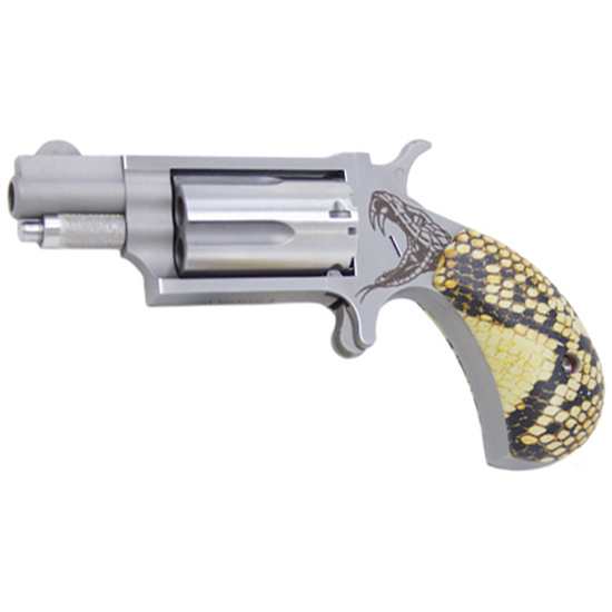 NAA 22MSGSTSG Mini Antivenom 22MAG 1 1/8" Snakeskin Grips Engraved