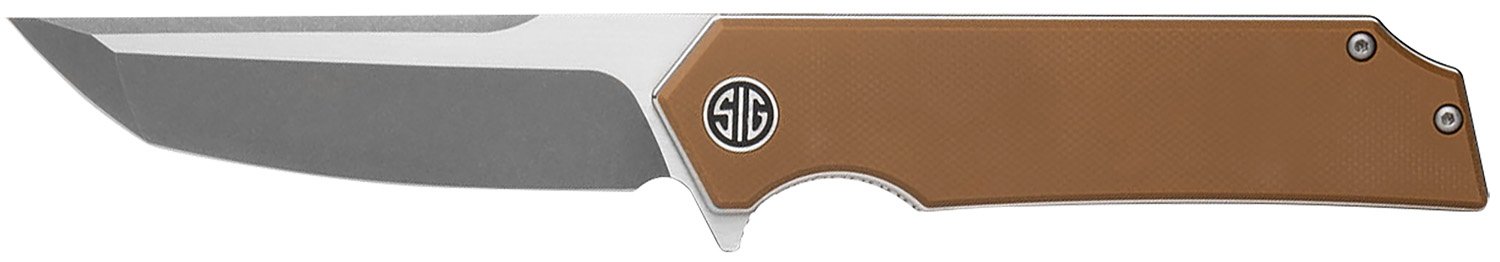 Eikonic TS8SBRN Tsuru 3.30" Tanto 154CM Blade, Coyote Brown G10 Handle