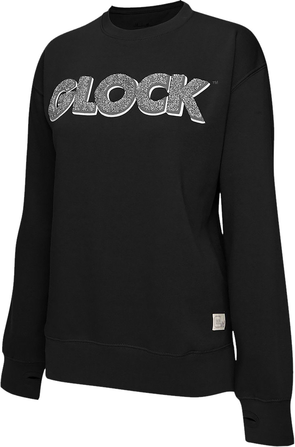 Glock Ap96258 Crewneck Raglan Fleece Black Cotton/Polyester Long Sleeve XL - Glock - LONG SLEEVE
