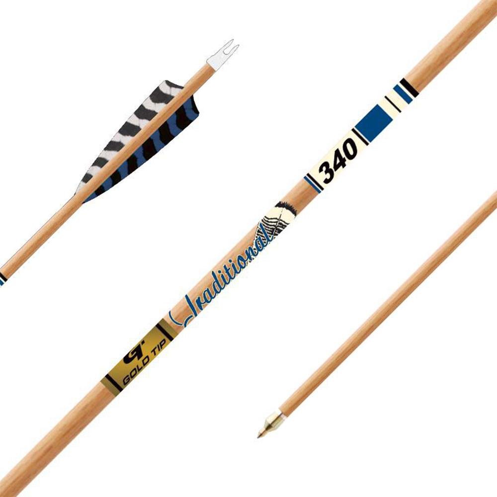 Buy Gold Tip Traditional XT Arrows 500 in. Feathers 6 pk. Model: TRXT500F6 online
