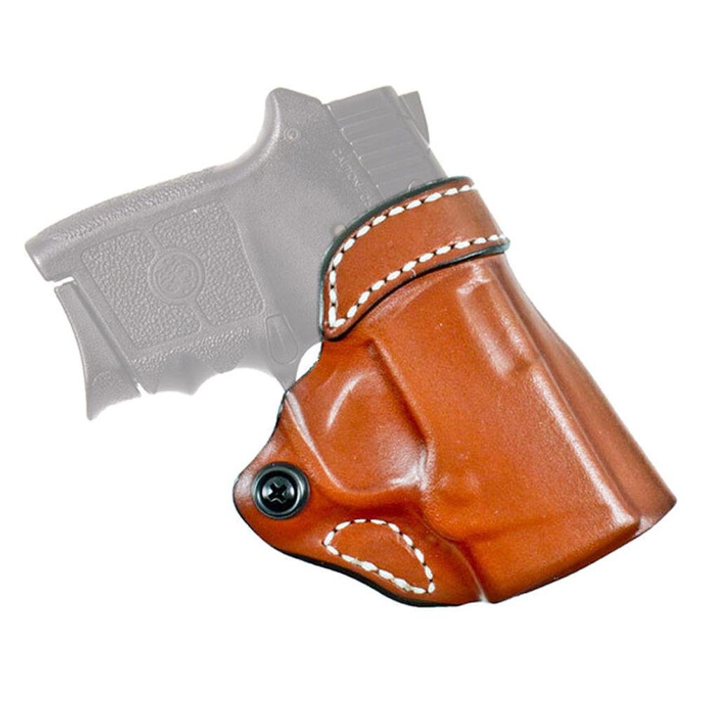 DeSantis 155 Criss-Cross Holster Sig P938 Tan RH Premium Cowhide - DeSantis