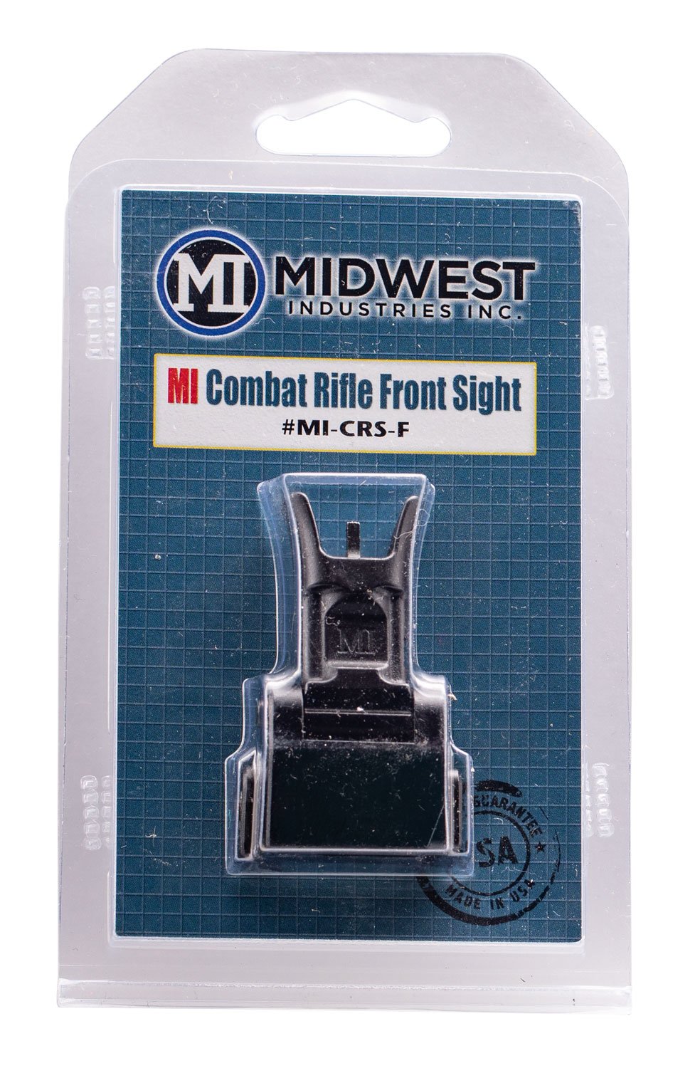 Midwest Industries Combat Rifle Flip Front Sight - Black - Midwest Industries - STEEL WITH ALUMINUM BASE
