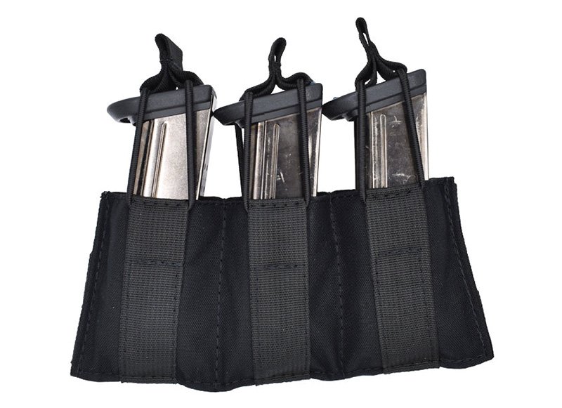 Tacshield (Military Prod) T3608bk Speed Load Triple Pistol Magazine Pouch